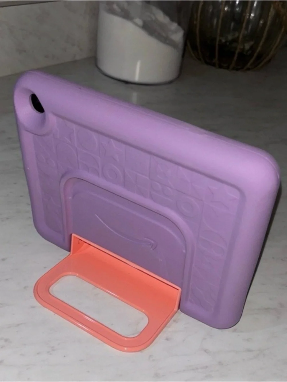 Kids Tablet Protective Case in Purple with Pink Stand